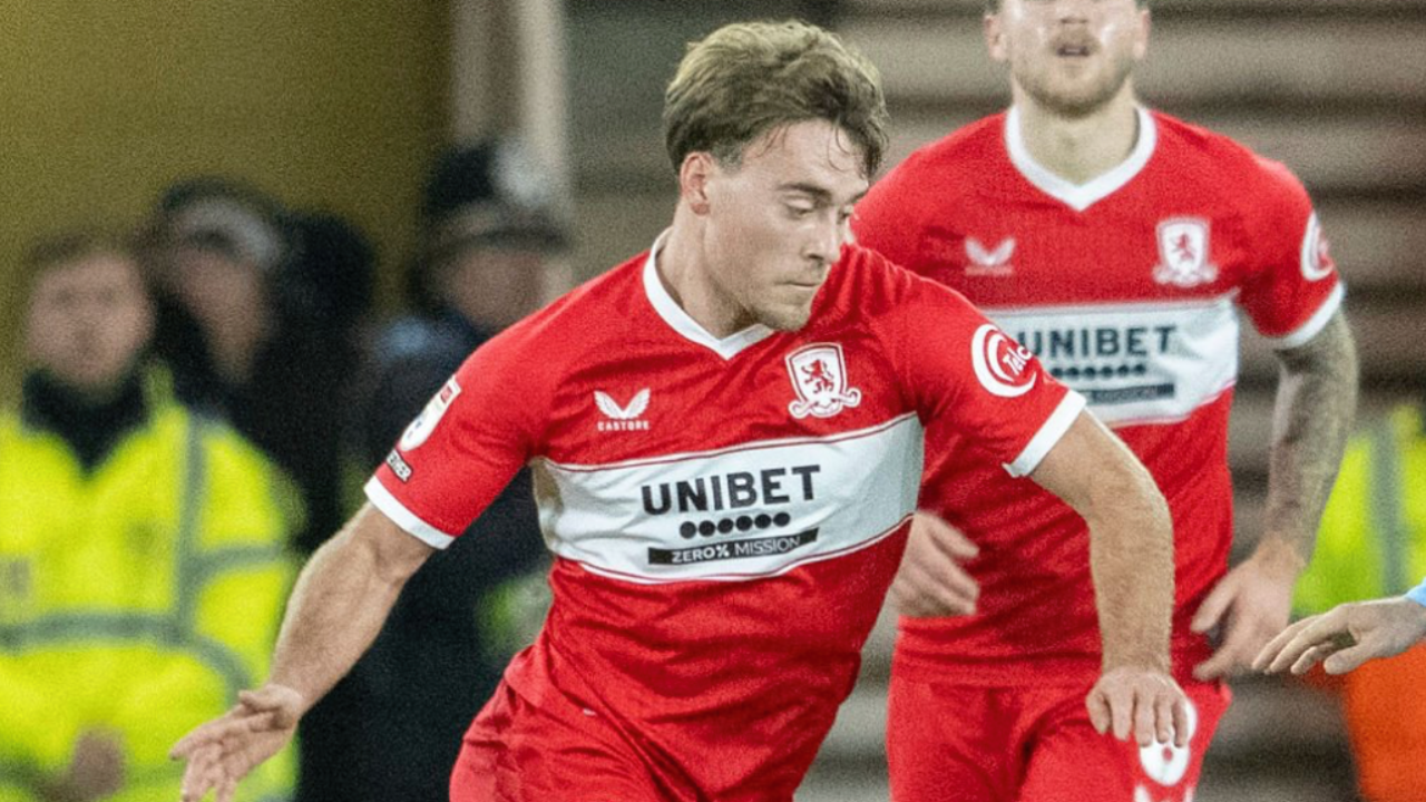 Aidan Morris training ahead of potential Boxing Day return for Middlesbrough